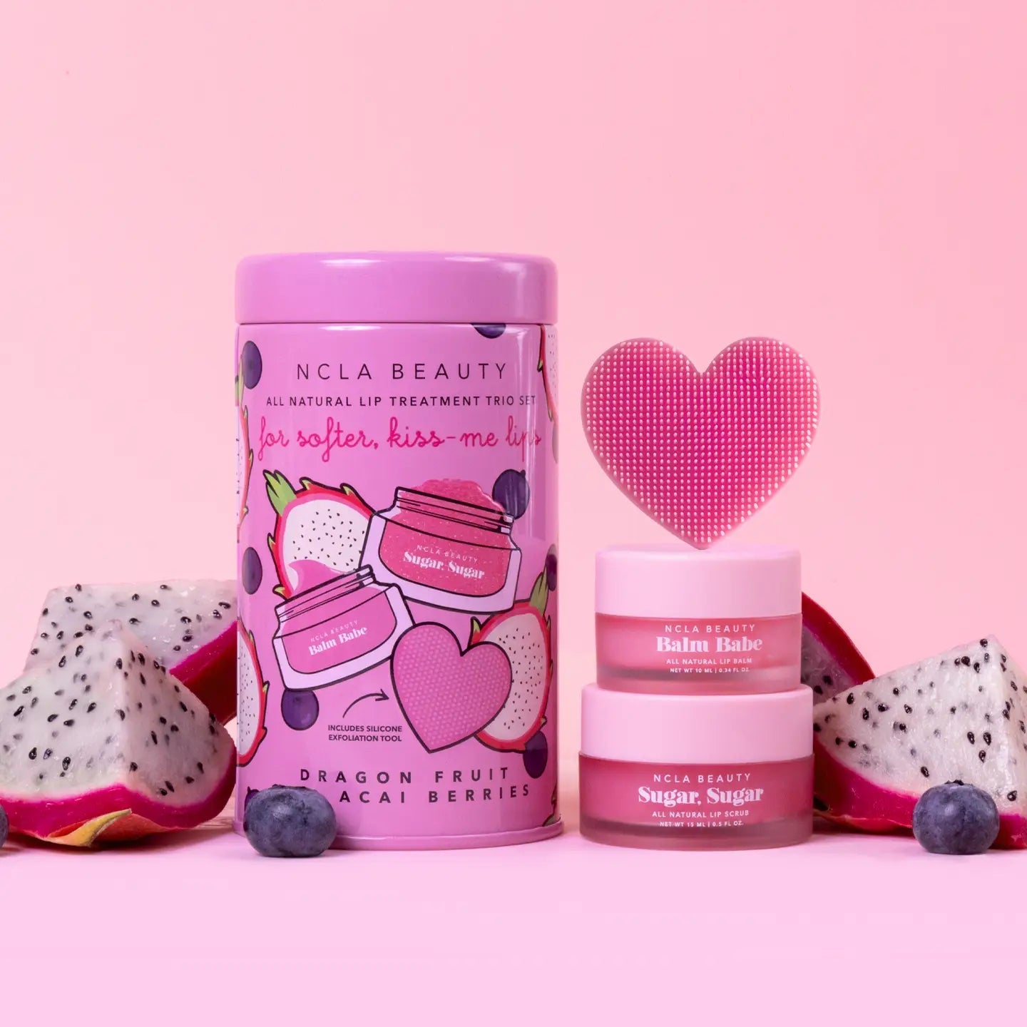 Dragonfruit Açaí Berries Lip Care Set - Honey Drip