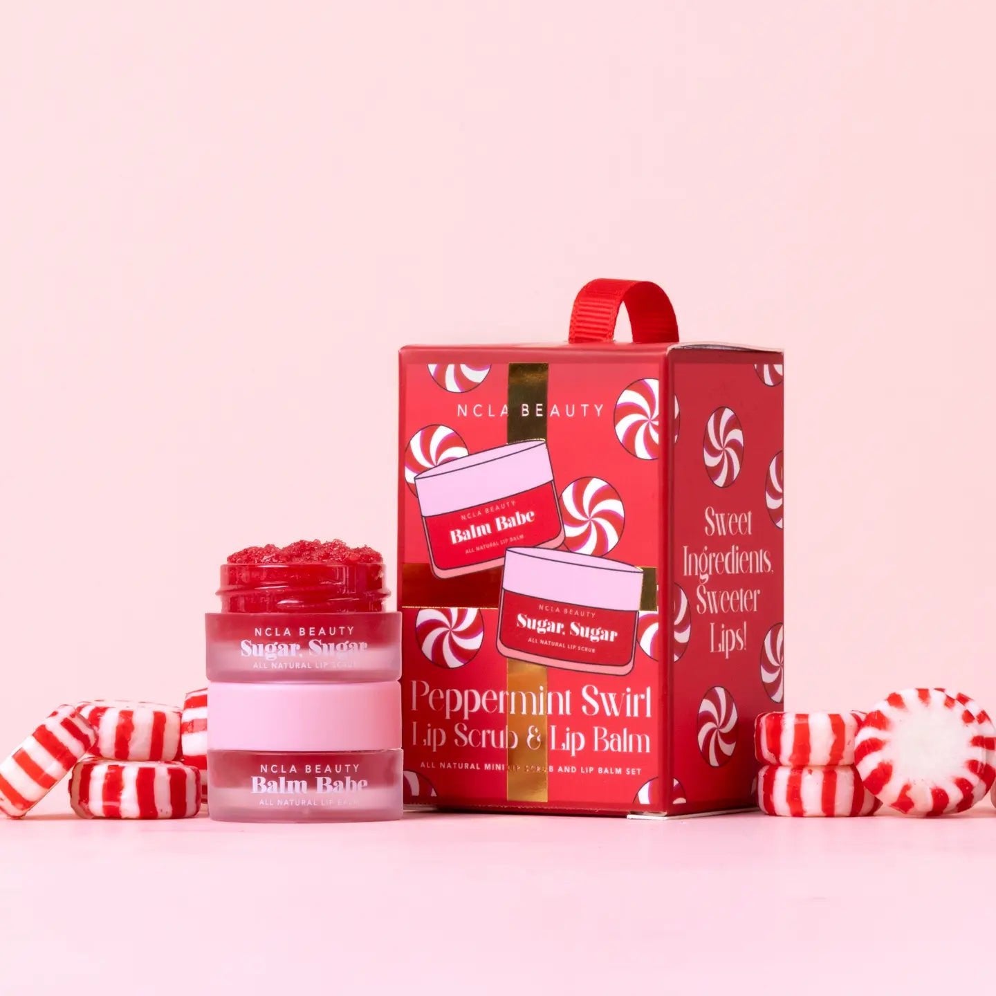 Peppermint Swirl Lip Treat Ornament - Honey Drip