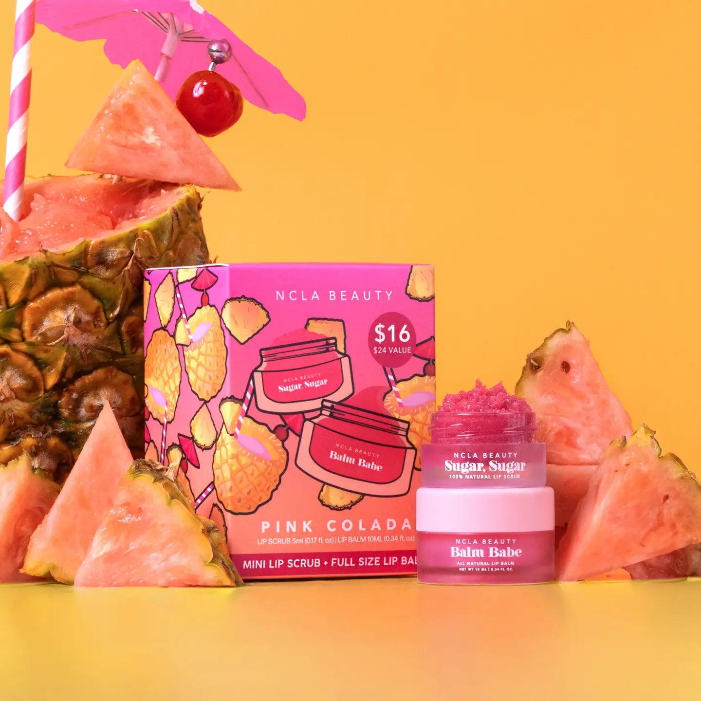 Pink Colada Lip Care Set - Honey Drip
