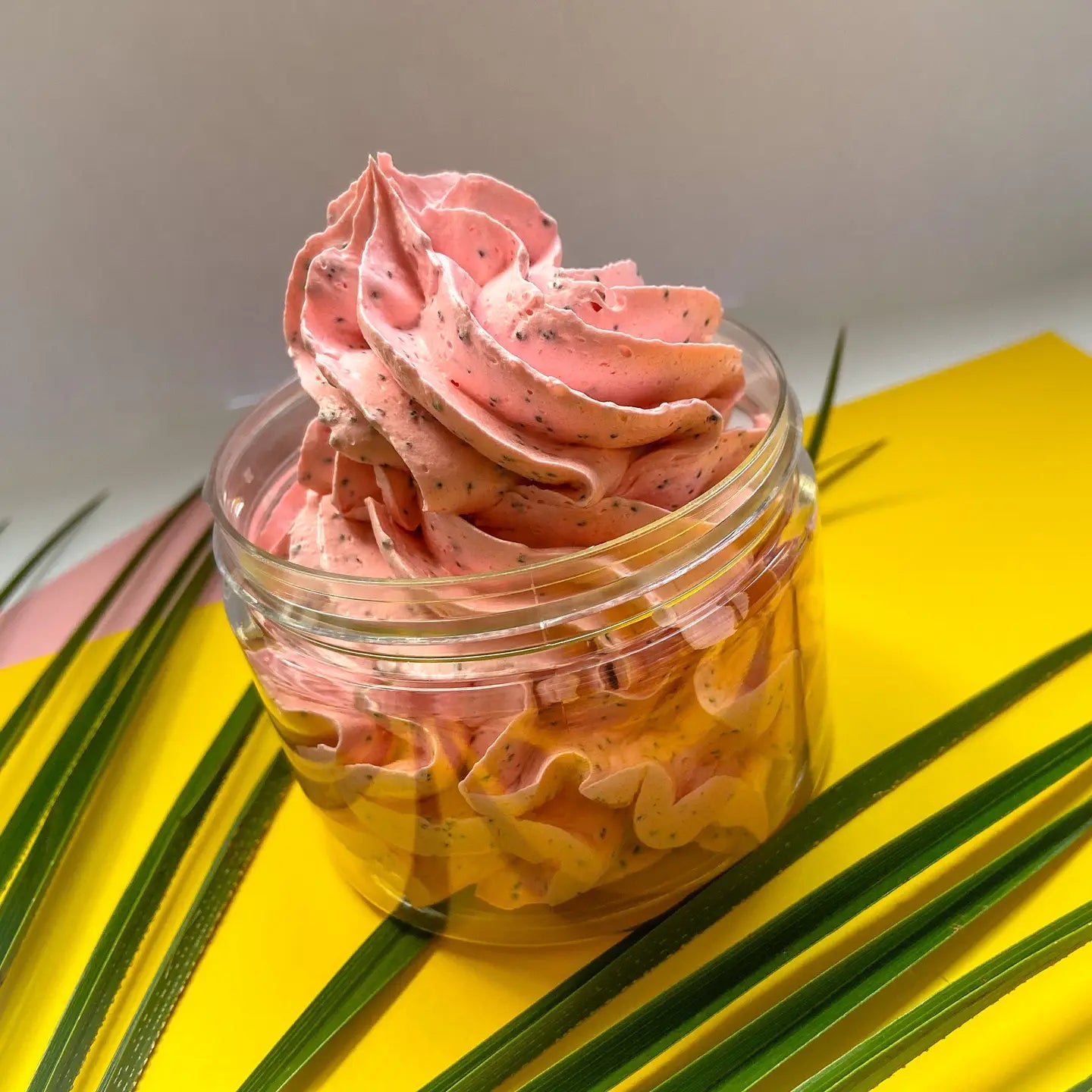 Strawberry Poppy Seed Whipped Soap Scrub - Honey Drip